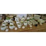 QUANTITY OF TRAUFFLER POTTERY CHINA TEA WARE AND KITCHEN WARE DECORATED WITH SHEEP