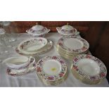 QUANTITY OF MINTON DONOVAN BIRD DINING CHINA INCLUDING LIDDED TUREENS, PLATES AND BOWLS