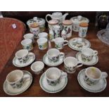 SELECTION OF PORTMEIRION BOTANICAL GARDEN CHINAWARE INCLUDING TEAPOT AND LIDDED DISHES