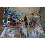 LEGO NINJAGO MOVIE SET 70610 FLYING JELLY SUB AND LEGO NINJAGO MASTER OF SPINJITZU SET 70602 JAY'S