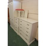 OLYMPUS FURNITURE BEDROOM SUITE COMPRISING TWO DOOR WARDROBE, FIVE DRAWER CHEST, TWO TWO-DRAWER