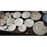 ROYAL DOULTON 'THE COPPICE' PART DINNER AND TEA SERVICE INCLUDING LIDDED TUREENS, TEAPOT, PLATES,