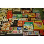 SELECTION OF VINTAGE BOARD AND CARD GAMES INCLUDING LUDO, CLUEDO, LOTTO AND 'PICK UP MONKEYS'