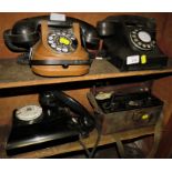 FOUR VINTAGE DIALER TELEPHONES