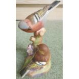 ROYAL WORCESTER CHAFFINCHES FIGURAL GROUP 3364