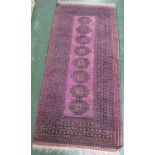 PURPLE GROUND INDIAN FLOOR RUNNER