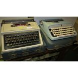 OLIVETTI DORA MANUAL TYPEWRITER AND BROTHER DELUXE MANUAL TYPEWRITER, BOTH WITH CASES