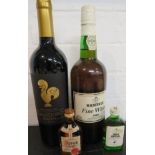 Martinez fine white port IZ 01 291492, 75cl, 20% (one bottle), Galodoso Reserva red wine 75cl, 13.5%