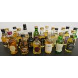 Single malt whisky miniatures - Balblair (40%), Bunnahabhain 12 years (40%), Cardhu 12 years (