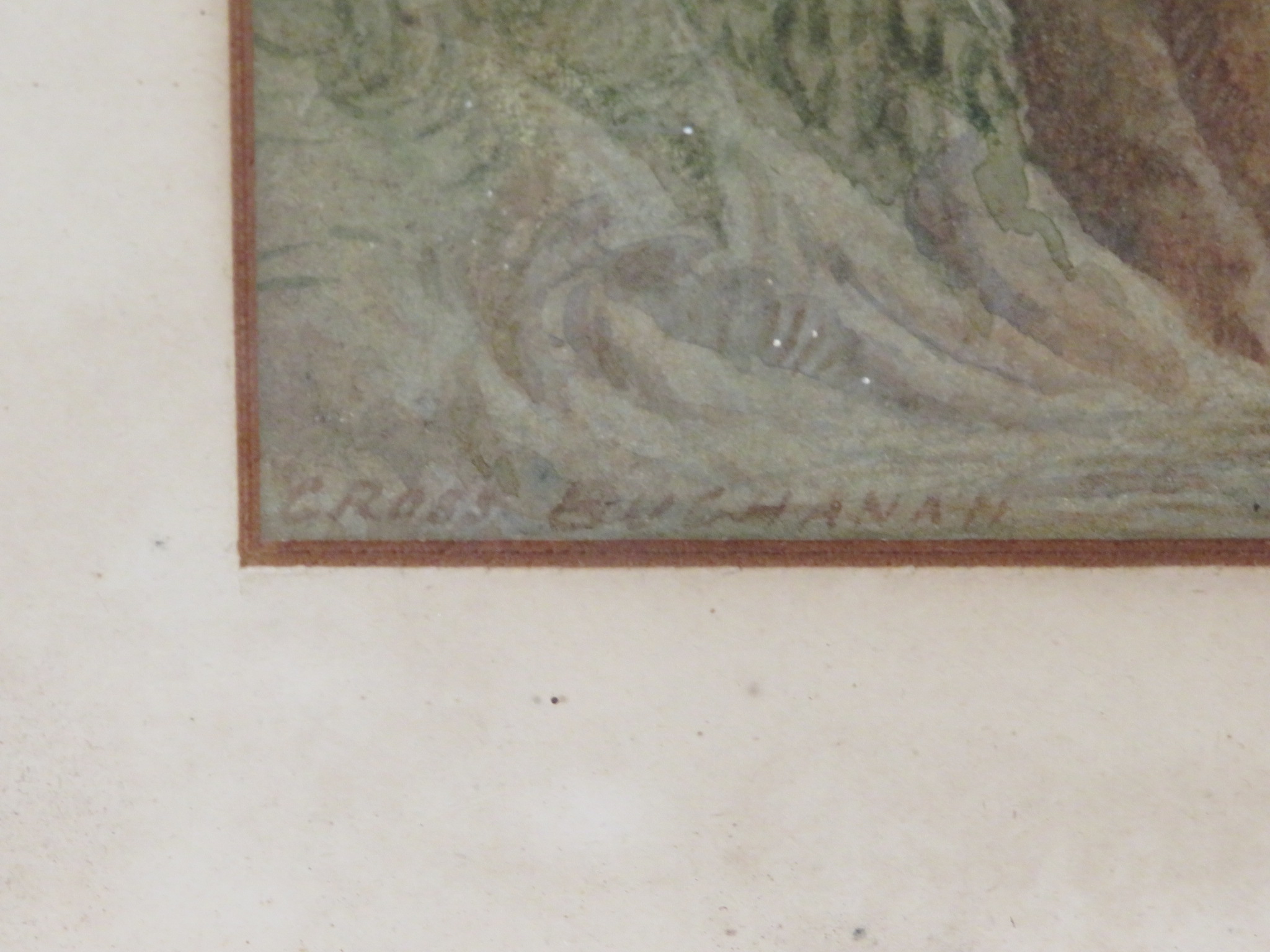 Cross Buchanan - horse, cart and figures on plain, watercolour, signed lower left, (19cm x 41cm), - Image 4 of 4