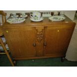 LIGHT OAK TWO DOOR SIDEBOARD