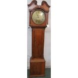 An 18th century striking eight day grandfather clock by Winstanley of Winksworth, Lancashire. The