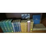 ONE SHELF OF BOOKS INCLUDING NOVELS BY HUGH WALPOLE, JOSEPH CONRAD, AND LAMB'S TALES FROM