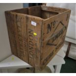 VINTAGE TATE & LYLE WOODEN CRATE