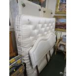 VI-SPRING 6' MATTRESS WITH TWO DIVAN BASES AND HEADBOARD