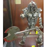 CUSTOM MADE METAL FIGURE OF WARRIOR