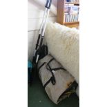 SEVYLOR INFLATABLE TWO MAN KAYAK (A/F), TWO OARS AND FIBRE CARRY BAG