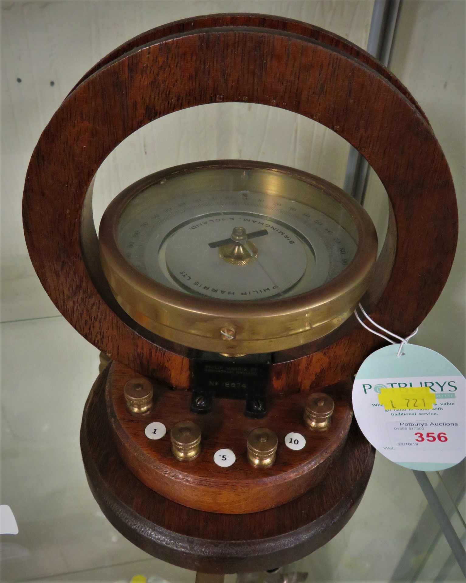 PHILIP HARRIS LIMITED NUMBER 18874 GALVANOMETER