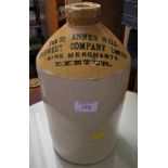 'ST ANNES WELL BREWERY COMPANY LIMITED' STONEWARE BOTTLE OR FLAGGON