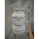 CHARLES MEIGH WHITE STONEWARE MINSTER JUG