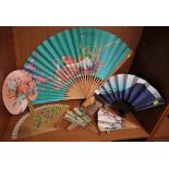 EIGHT FAR EASTERN TOURIST WARE FANS