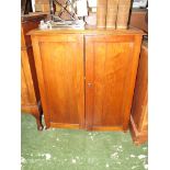 MAHOGANY TWO DOOR CUPBOARD