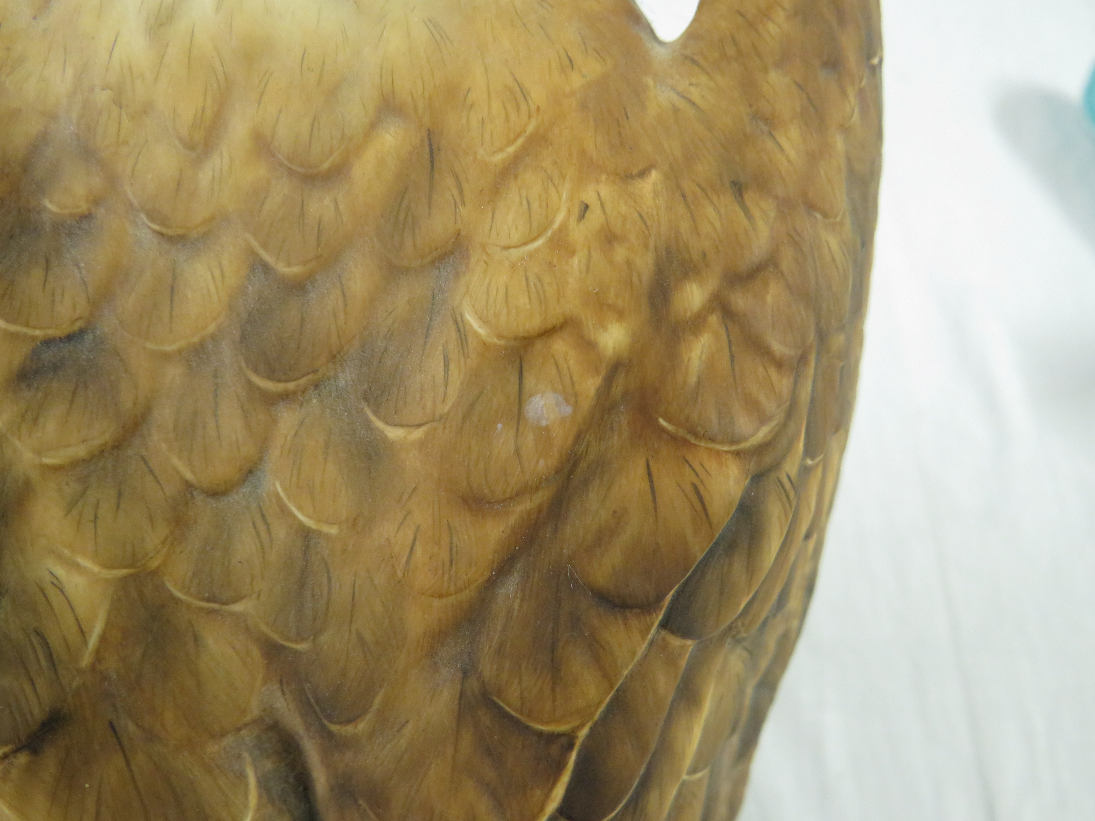 Royal Crown Derby porcelain figure of bald eagle, modelled standing on rocky outcrop, red factory - Image 7 of 10