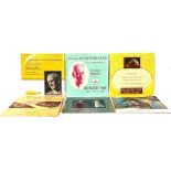 Six classical LP records: Tchaikovsky / Cziffa Piano Concerto No 1 (ASD 315) with gold and cream
