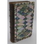 Book of Common Prayer in a Victorian binding, mother of pearl lozenges front and back, tooled