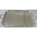 Mappin and Webb Ltd Mappin Plate oblong serving tray, dimensions including handles 59cm x 37cm