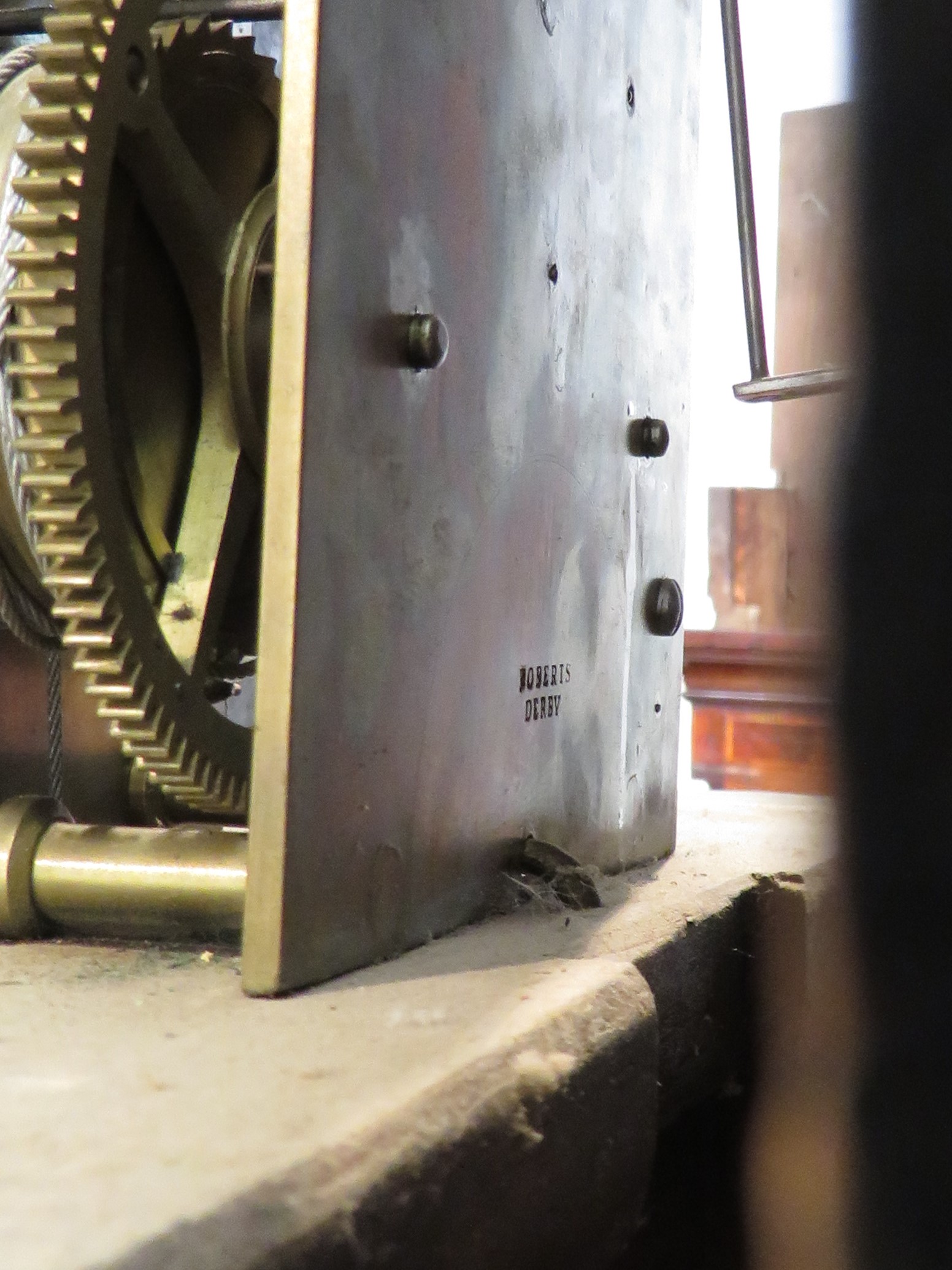 A 19th century eight-day long case clock with automaton dial, the mahogany case with small - Image 17 of 19