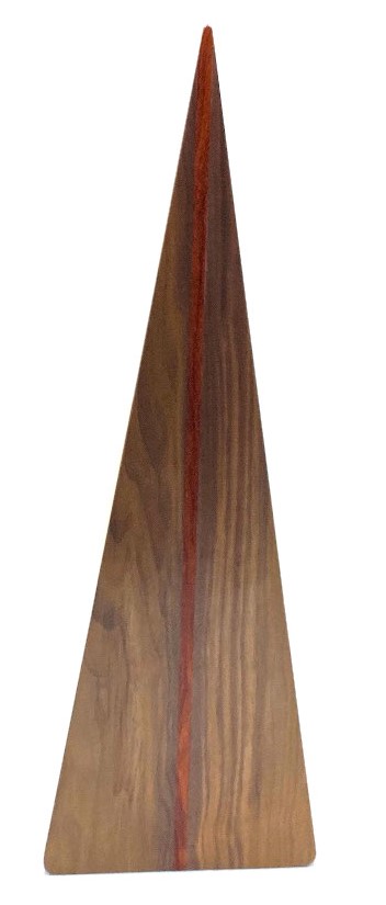 Bowed Psaltery constructed of three different woods with patterned central inlay to front of body - Image 3 of 3