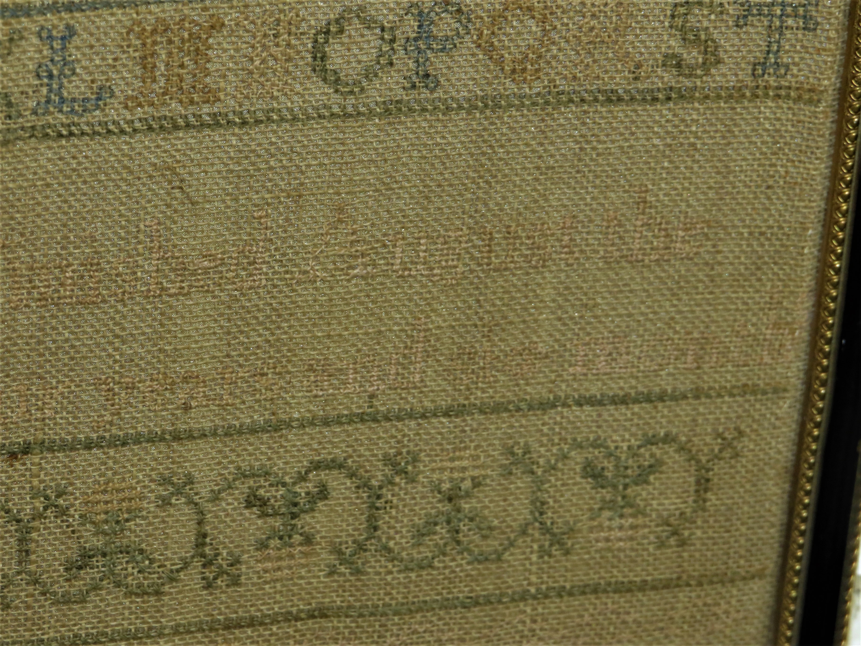 Early 19th century sampler - A good name is rather to be chosen than riches and loving favor - Image 4 of 7