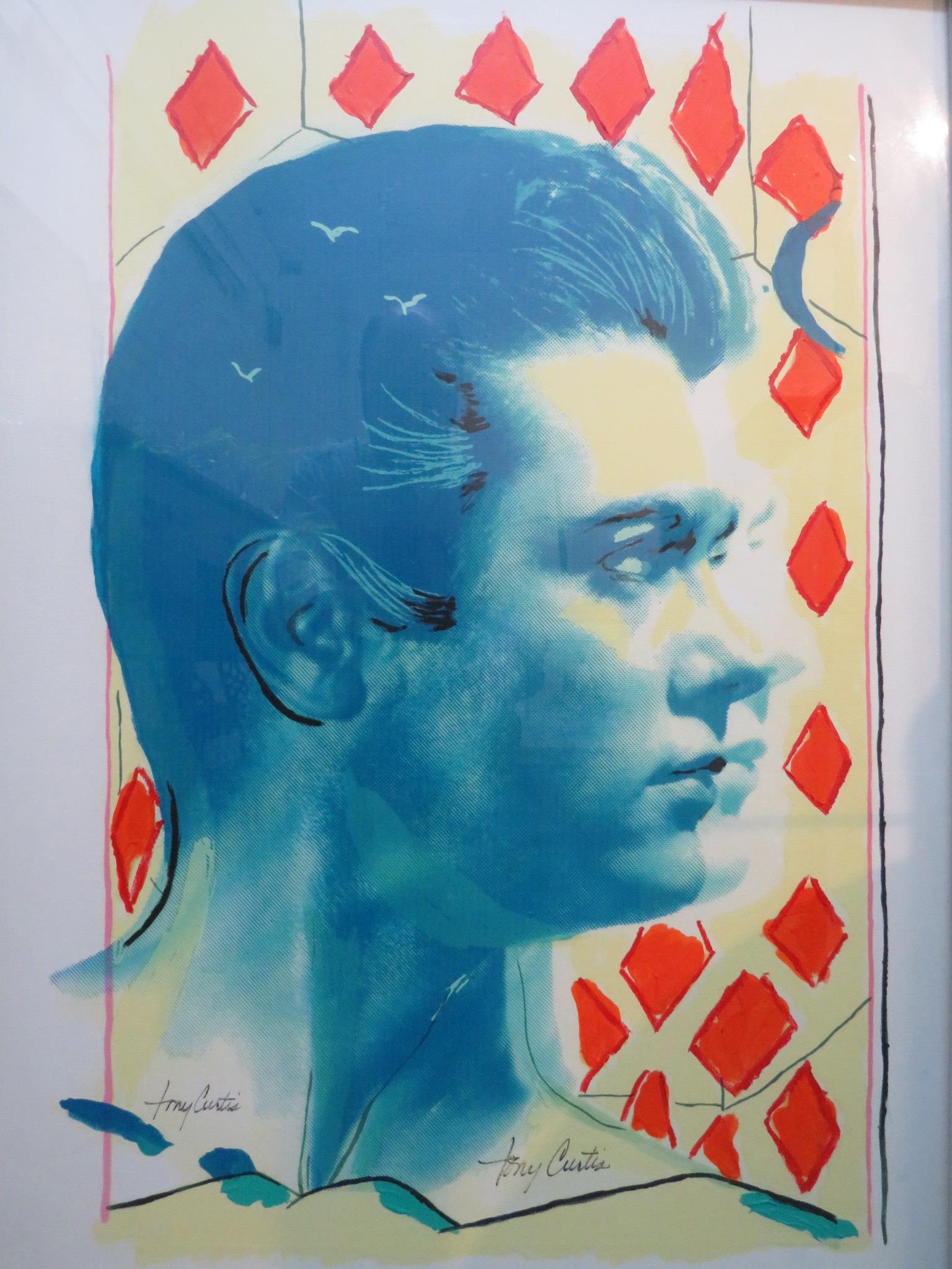 After Tony Curtis (1925-2010) - 'Gypsy Prince', colour print with hand-painted embellishments,