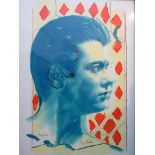 After Tony Curtis (1925-2010) - 'Gypsy Prince', colour print with hand-painted embellishments,