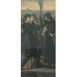 Frederick Hollyer (1837-1933) after Edward Coley Burne-Jones (1833-1898), 'The Meeting', three pre-
