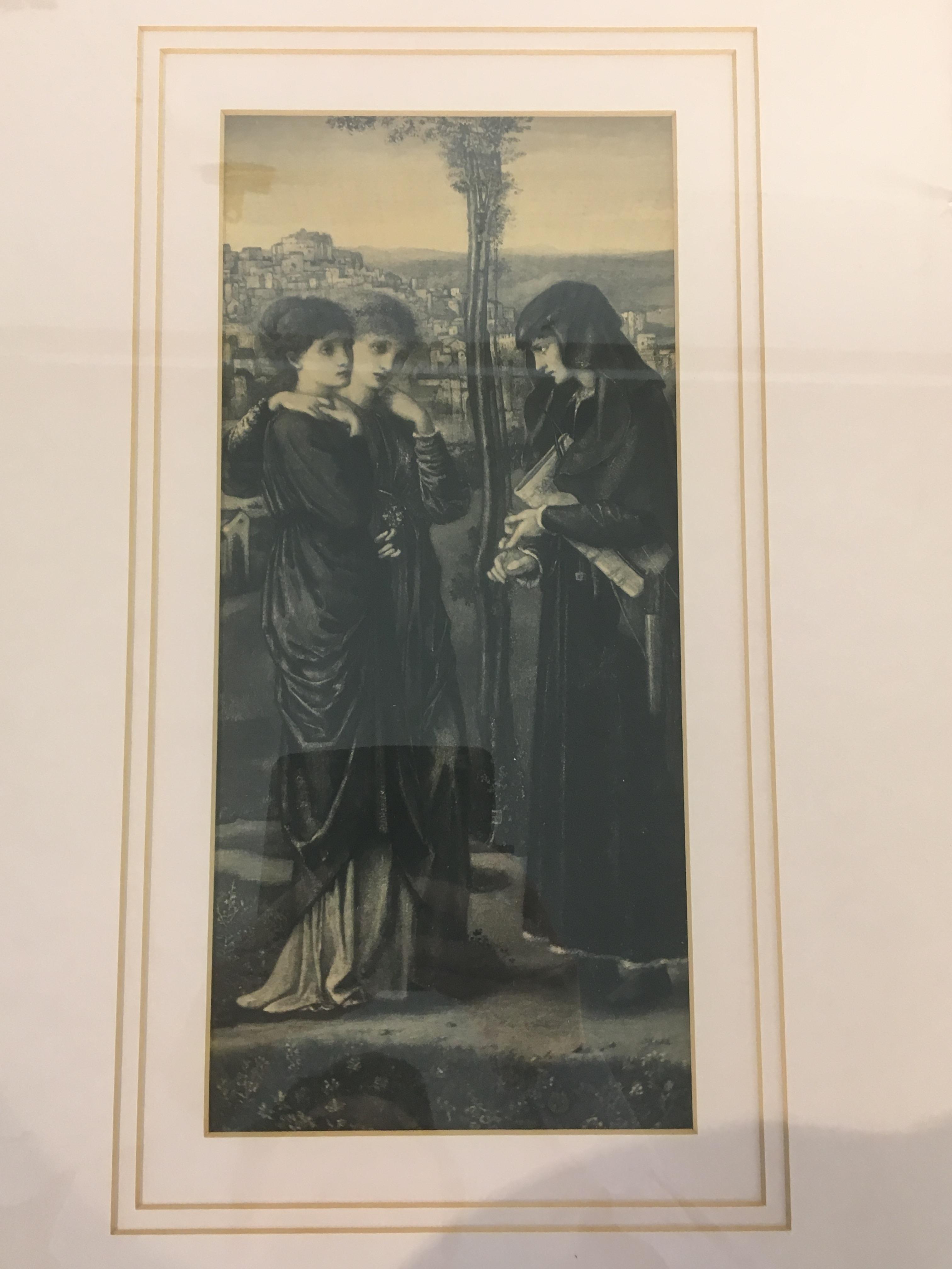 Frederick Hollyer (1837-1933) after Edward Coley Burne-Jones (1833-1898), 'The Meeting', three pre- - Image 3 of 8