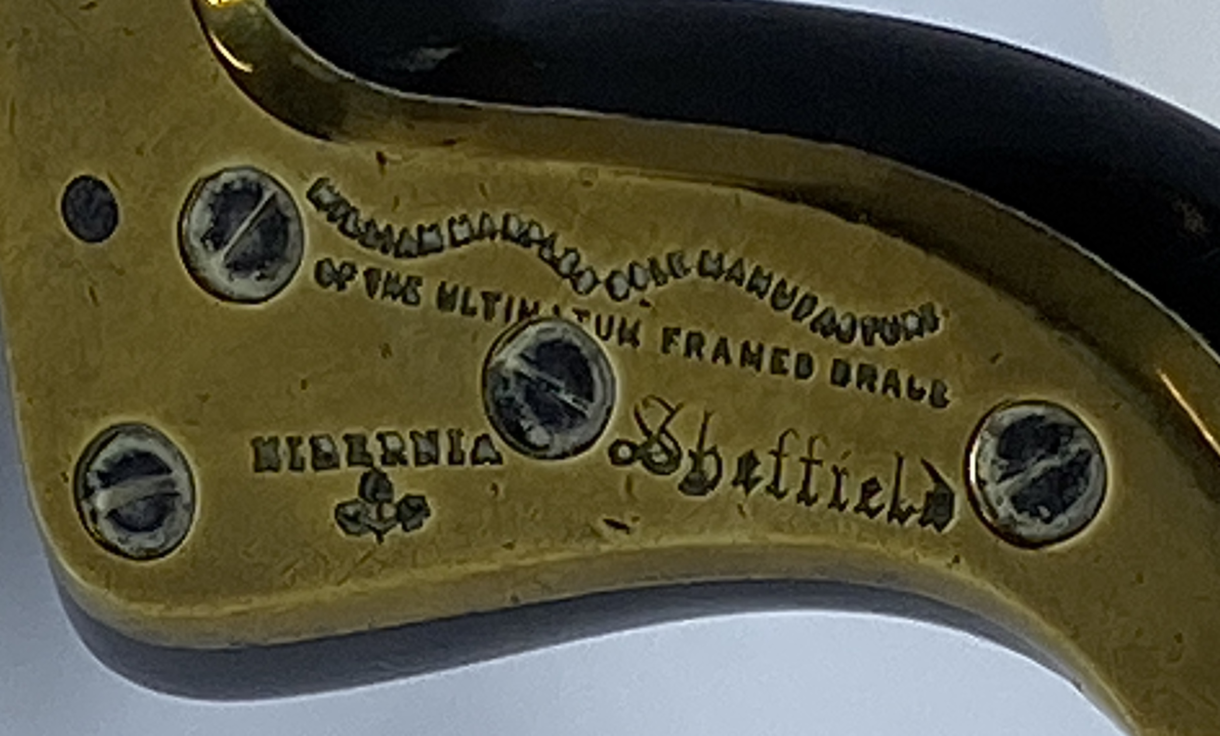 A William Marples brace, ebonised wood with brass mounts, marked WILLIAM MARPLES & CO SOLE - Image 4 of 4