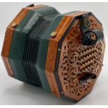 Colin Dipper forty-eight button 'English' system concertina tenor (viola range) with top note F