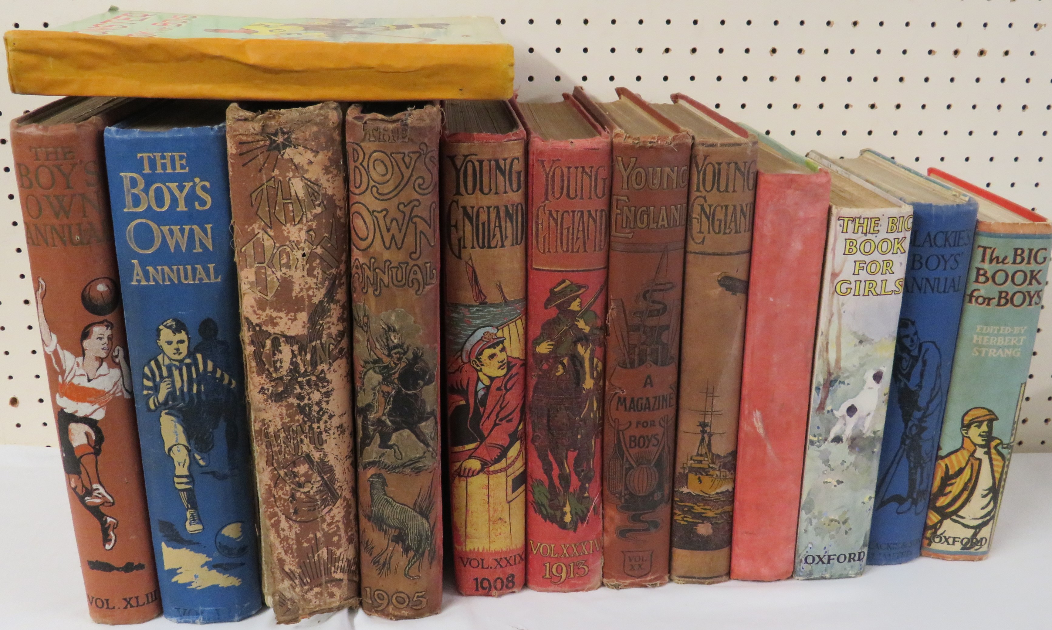 Early 20th century children's books - Four volumes of Young England (XX, XXIX, XXXIV, and 1915-