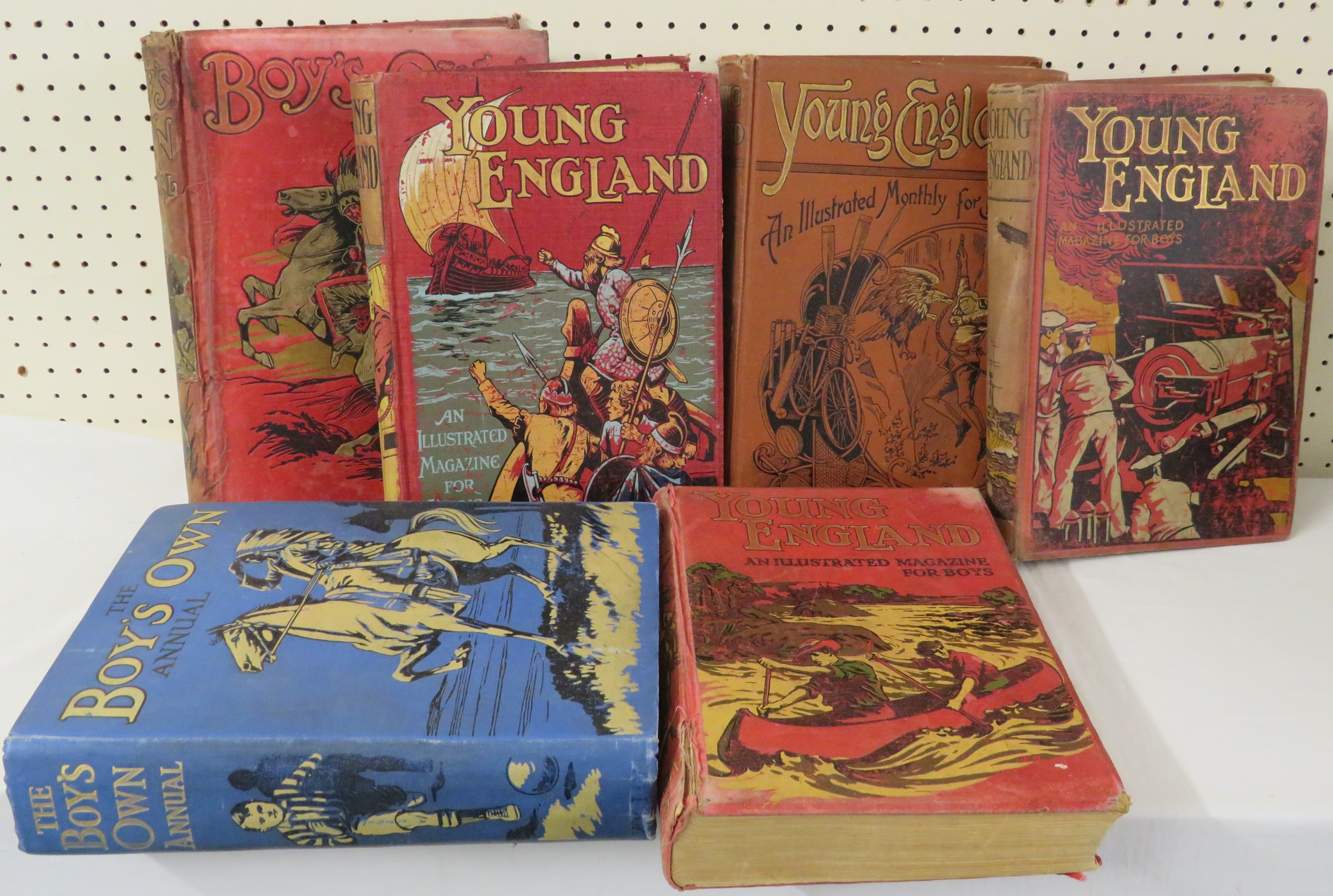 Early 20th century children's books - Four volumes of Young England (XX, XXIX, XXXIV, and 1915- - Image 2 of 3