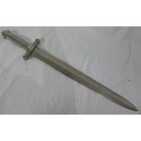 Grey metal model of a French Infantry gladius type sword, stamped 2103 to the hilt, the blade
