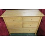 WILLIS & GAMBIER CHEST OF FOUR SHORT OVER ONE LONG DRAWER