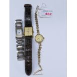 AVIA LADY'S QUARTZ WRISTWATCH WITH 9-CARAT GOLD BRACELET, LADY'S SEIKO QUARTZ WRISTWATCH WITH