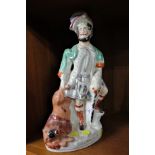 STAFFORDSHIRE POTTERY FIGURE 'THE LION SLAYER'