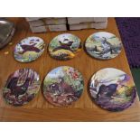 SIX ROYAL GRAFTON COLLECTOR'S PLATES OF GAME BIRDS WITH BOXES