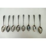 Assorted Georgian tea spoons with wear & damages 85g appx.