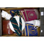 A mixed collection of items to include Masouie, sashes, cuffs, medals,