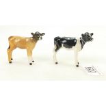 Beswick friesian Calf 1249C and Jersey Calf 1249D (2)