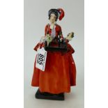 Royal Doulton scarce figure of a lady street seller selling toys " The Sketch Girl" (neck and wrist